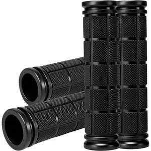 4 PCS Bike Handlebar Grips, Rubber Bicycle Bar Grips Replacement, Non-Slip Handle Grips for Kids Bikes, Scooters, BMX, Mountain & Cruiser Bikes