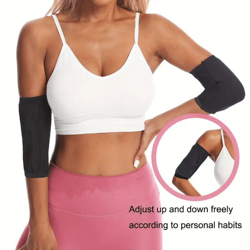 1 Pair Arm Trimmers, Sauna Sweat Arm Bands For Women, Arm Shaper Wraps, Arm Trainer Sleeves