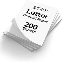 200 Sheets Folded US Letter Thermal Paper