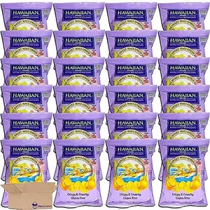 Hawaiian Kettle Style Potato Chips Value Pack | Sweet Maui Onion   1.5 Ounce Bag | Pack of 24