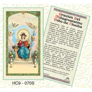 Oracion Del Milagrosisimo Nino de Atocha Prayer Card