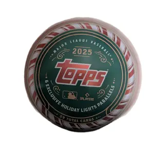 2025 Topps Baseball Holiday Ornament Tin.