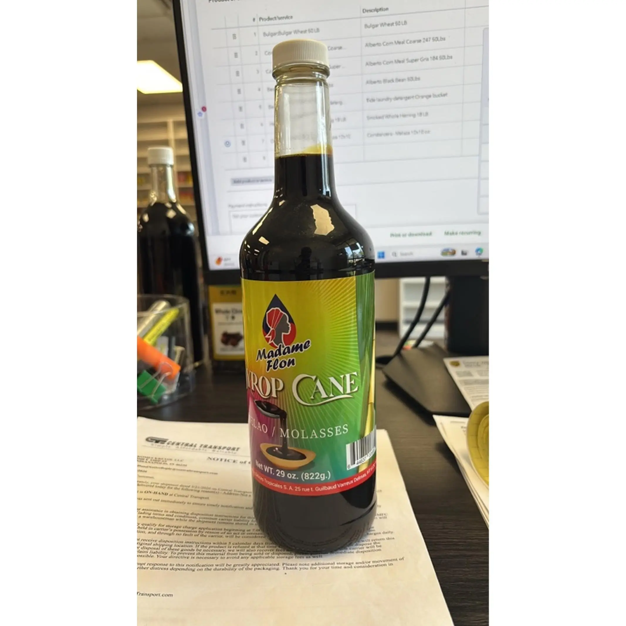 Madame Flon Drop Cane Molasses 29 oz 822g Rich Flavor for Cooking and Baking