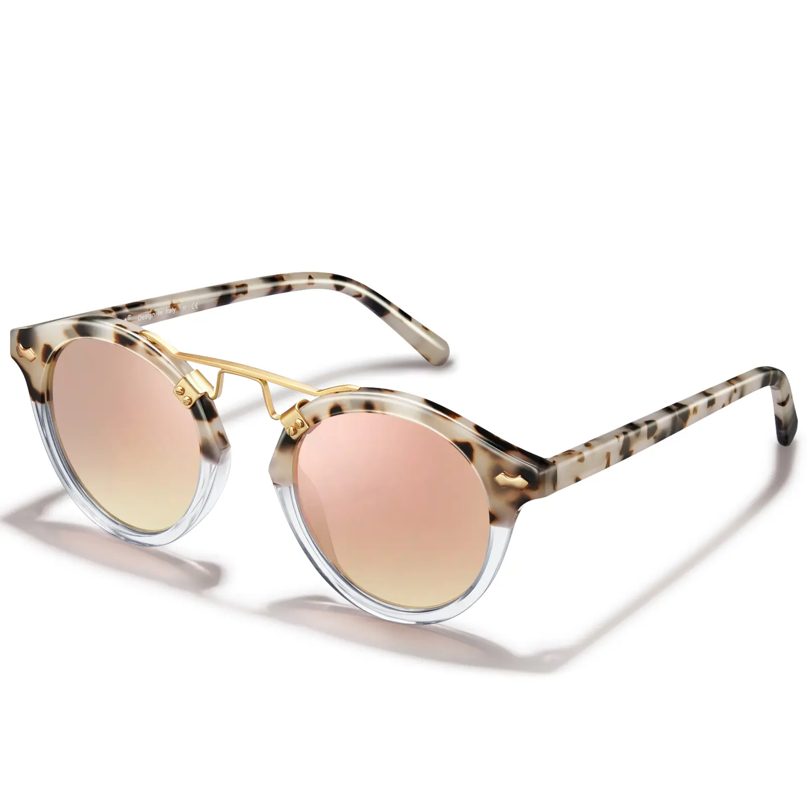 Pink Tortoise Frame Pink Mirror