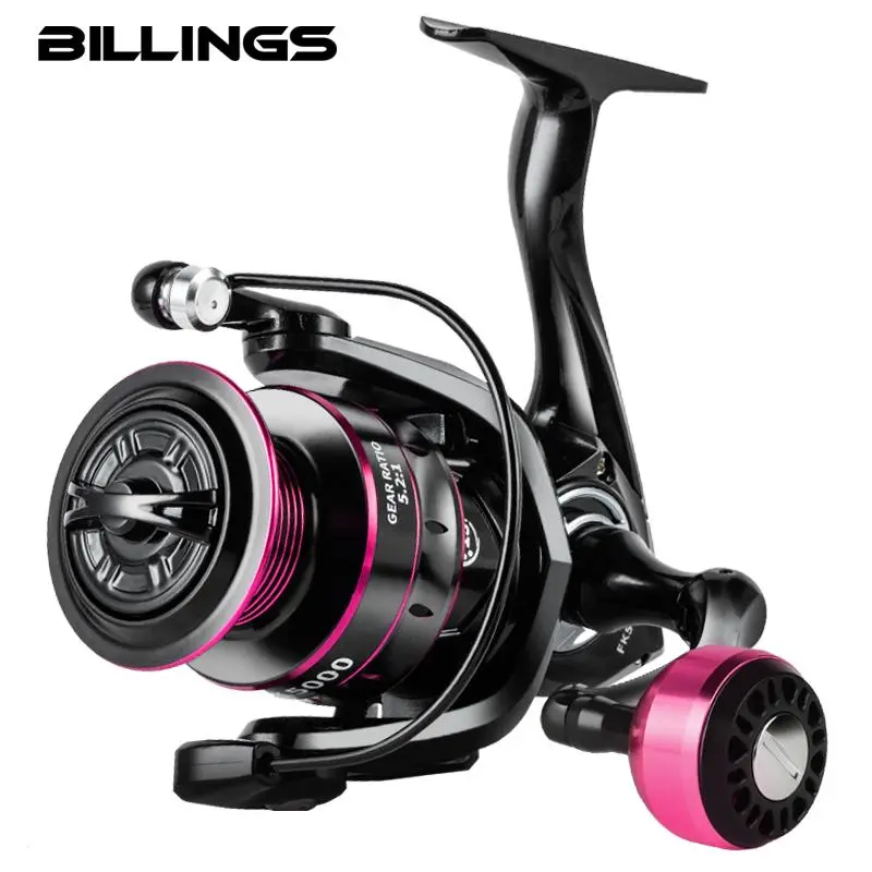 Billings Fk Series Spinning Fishing Reel, 5.2:1 Gear Ratio 26lb Max Drag Metal Rocker & Spool for Saltwater Freshwater Fishing, Outdoor Fishing Accessories, Fishing Equipment, Fishing Tackle, Fishing Reels Spinning, Outdoor Fishing Supplies
