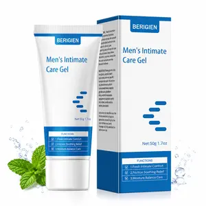 Gel de cuidado íntimo masculino BERIGIEN: higiene diaria, fórmula de frescura y confort, ayuda a reducir la fricción, favorece el equilibrio de la hidratación, 50 g (1,7 oz)