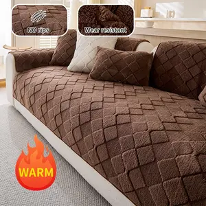 Autumn Winter Plush Sofa Cushion, Warm Comfortable, Skin-Friendly Soft, High Weight Thick Anti-Slip Wear-Resistant, Pet Friendly