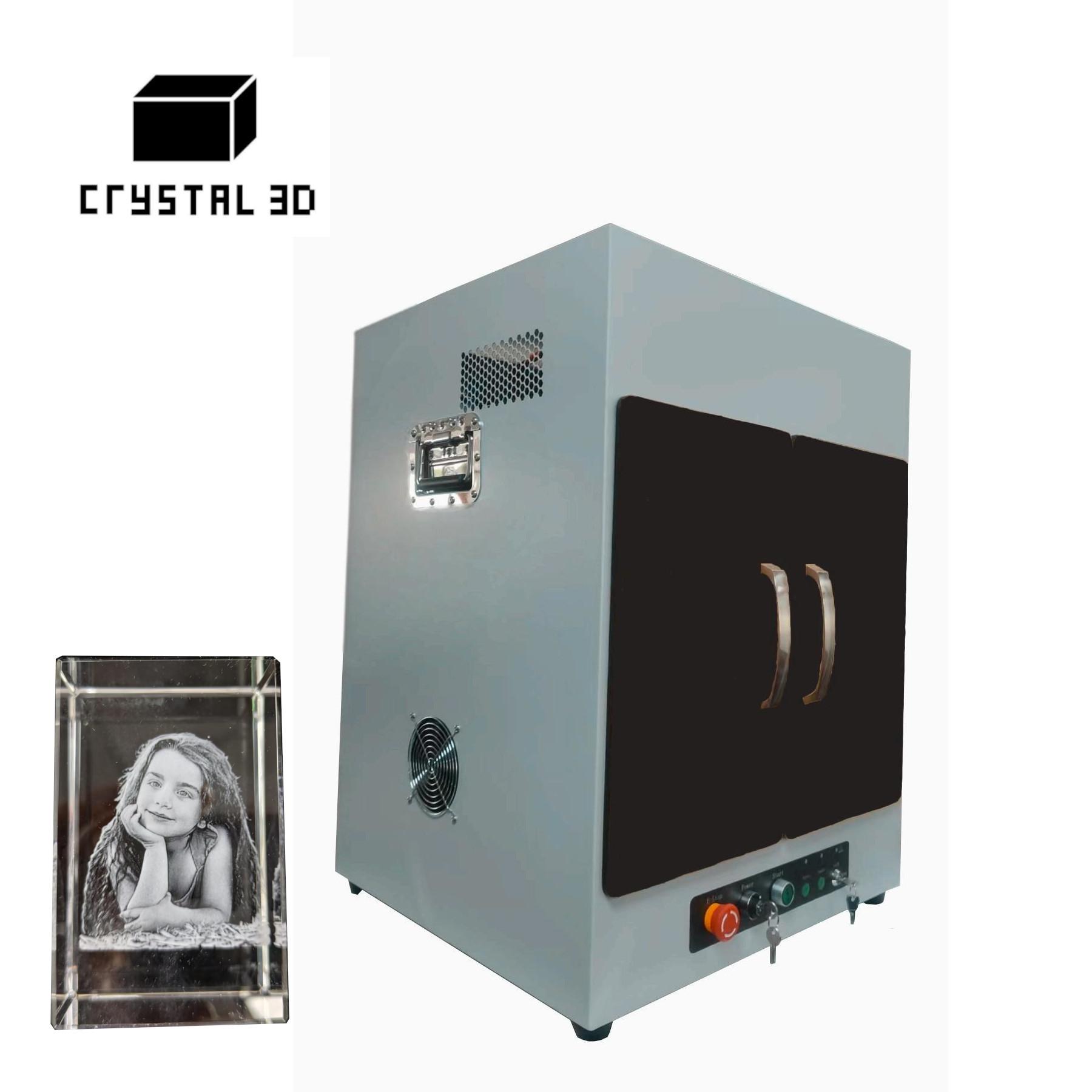 Auto 3D Internal Printing Crystal Cube Creative crystal 3D Printing machine deposit