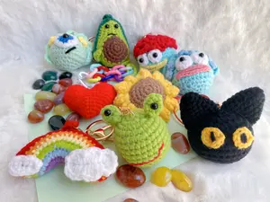Cute Crochet Keychain Stuffed Crafts Knitted keychain