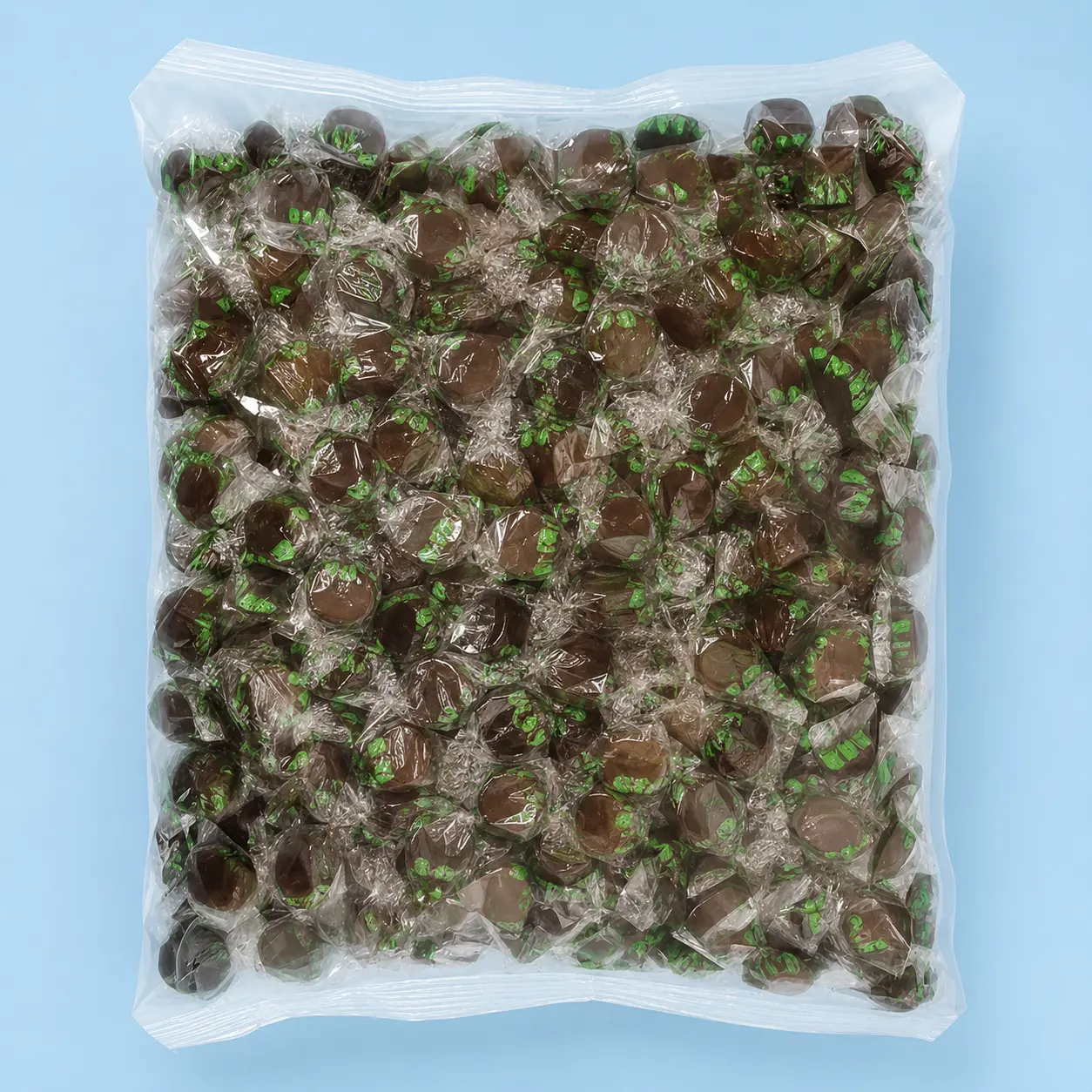 Chocolate Mint Hard Candy, Individually Wrapped Refreshing Chocolate Flavored Mints, 16 oz (1 lb) Bulk Bag for Candy Dishes, Parties & Office Treats