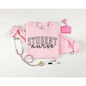 Student Nurse Sweatshirt, Nursing School Sweatshirt, Rn Sweatshirt,  Womens Crewneck Sweatshirt, Future Nurse Shirt, Gift For Nurse,  Nurse