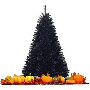 All Included Black Artificial Christmas Tree, 6Ft/7.5Ft