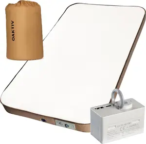 Oaktiv WanderMate Pro - Self-Inflating Camping Sleeping Pad - Twin-Sized Inflatable Camping Mattress for Car, Backpacking, and Tent - Durable 4-Inch Memory Foam.