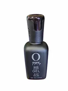 Organic Nails Base Coat Gel 15ml Smooth Application Natural Finish Clear Cruelty-Free Paraben-Free Single Item Polish Cuticles