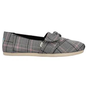 TOMS Womens Alpargata Bow Slip On Flats Casual - Grey
