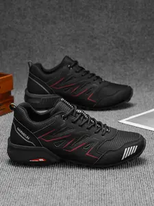 Men's Low-Top Hiking & Trail Running Shoes, Shock-Absorbing Sole, Lightweight Comfort, Easy On/off, Outdoor City Wear, Casual Sneakers, Hiking Style Shoes, Casual Running Footwear, Running Sports Footwear