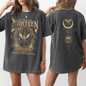 The Thirteen Darkness Claims Us Graphic Tee, Bookish Fan Apparel, Unisex Heavy Cotton MXZ