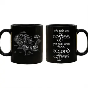 Lord of the Rings 11oz 15oz Mugs, Middle Earth Map Cup, Movies Gifts For Men And Women