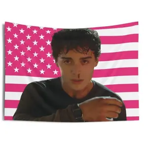 Will Byers Pink American Flag Tapestry – Indoor Wall & Room Decor