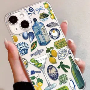 Clear Phone Case, Anti-drop Phone Protective Cover, Multicolor Cellphone Smartphone Accessory Compatible with iPhone 7 X XR XS 11 12 13 14 15 Pro Max, Personalized Phone Case, Casing, Protection