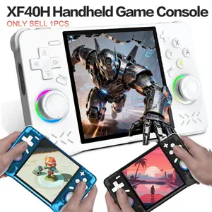 Xf40h Retro Game Console, 18,000+ Games, 4-Inch IPS Screen, Wi-Fi Multiplayer, Linux System, 4000mah Battery, Rechargeable Portable Console, Portable Handheld Gaming Machine, Video Game Console