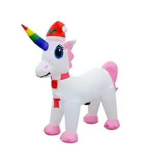3.5 ft. Inflatable Unicorn Christmas Decoration