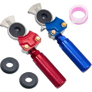 1 Set Aluminum Emergency Glad Hand Extension Handles for Semi Trucks Trailers Freightliners Air Line with 2 Seals 1 PTFE Tape