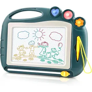 SQ-ITC002 Magnetic Drawing Board, Toddler Toys for Age 1 2 3 Boys Girls, Sketch Pad, Birthday Easter Christmas Halloween Kids Toy Gifts for Boys and Girls