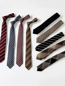 Women's Vintage Paisley Cotton Tie, Loose-Fitting Hand-Tied Design, Korean Style Casual Fashion Accessory for All Seasons