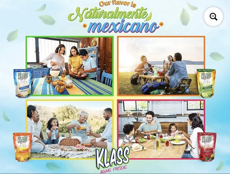 Klass Aguas Frescas Cucumber Limeade with Vitamin C Multiserve Powdered Drink Mix 14.1oz No Artificial Flavors