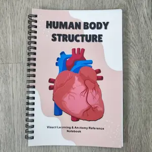 Human Anatomy Study Notebook, Visual Anatomy Reference Guide, Medical Student Education Tool, Organ System Structure Knowledge Manual