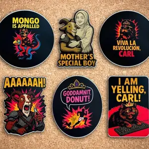 Dungeon Crawler Carl Sticker Pack – Waterproof Vinyl Fan Art