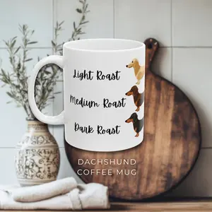 Dachshund Coffee Mug, Funny Wiener Dog Coffee Cup, Dachshund Lover Gift Doxie Drinkware, Dachshund Keepsake, Doxie Mom Gift Funny Coffee Mug