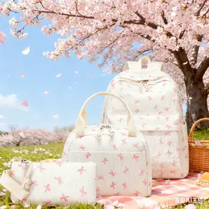 Girls School Backpack Set – Kids Bookbag Daypack + Lunch Bag + Pencil Case for Teens