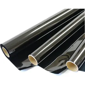 Mkbrother 5% VLT 12" in x 10' Ft (12 in x 120 in) Heat & UV Block Window Tint Adhesive Film Windshield Sun Visor Strip