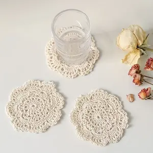 4pcs Coaster, hand-woven coaster, heat-insulated table mat, room decoration