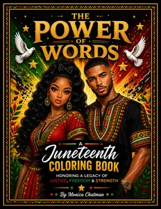 The Power Of Words A Juneteenth Coloring Book  Honoring a Legacy of Justice, Freedom & Strength