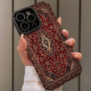 Vintage American Style Ethnic Pattern Shockproof Protective Ultra-Thin Phone Case Cover for iPhone 17/16/15/14/13/12/11/plus/pro Max Series Gift Idea