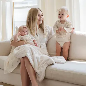 Saranoni Natural Lush Receiving Blanket