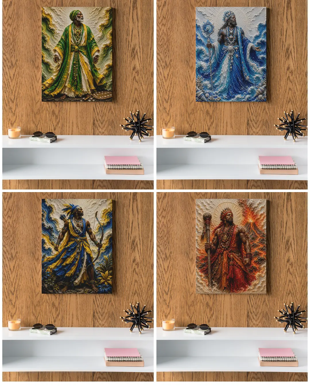 Yoruba Religious Canvas Print 16x20 in" | Premium HD | Wall Art with Textured Effect