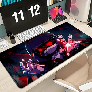 Murder Drones N V J Mouse Pad Design Anime Mousepad XXL 1000×500mm 900×400mm 800×400mm 600x300mm Large Gaming Mouse Pad - Extended, Thick, Non-Slip Rubber Base Desk Mat with Precision Stitched Edges - Washable Large Desk Pad