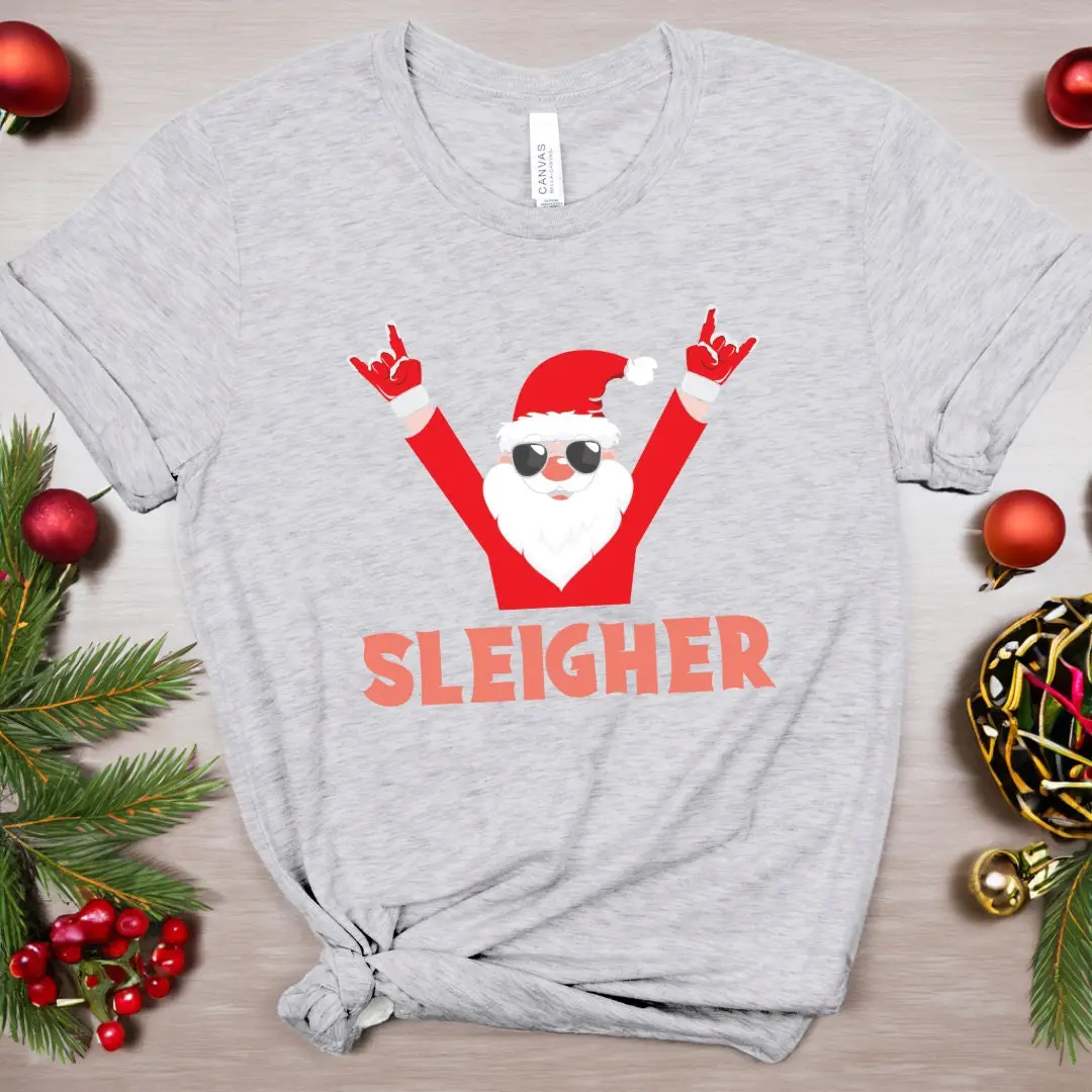 COUGAR Sleigher Santa Christmas Shirt, Cool Christmas Shirt, Noel Shirt