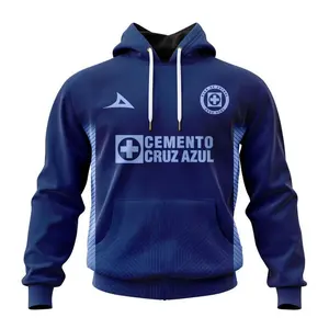 LIGA MX Cruz Azul 2025-2026d Third Kits 3D Hoodie - Hoodie Zip For Fans