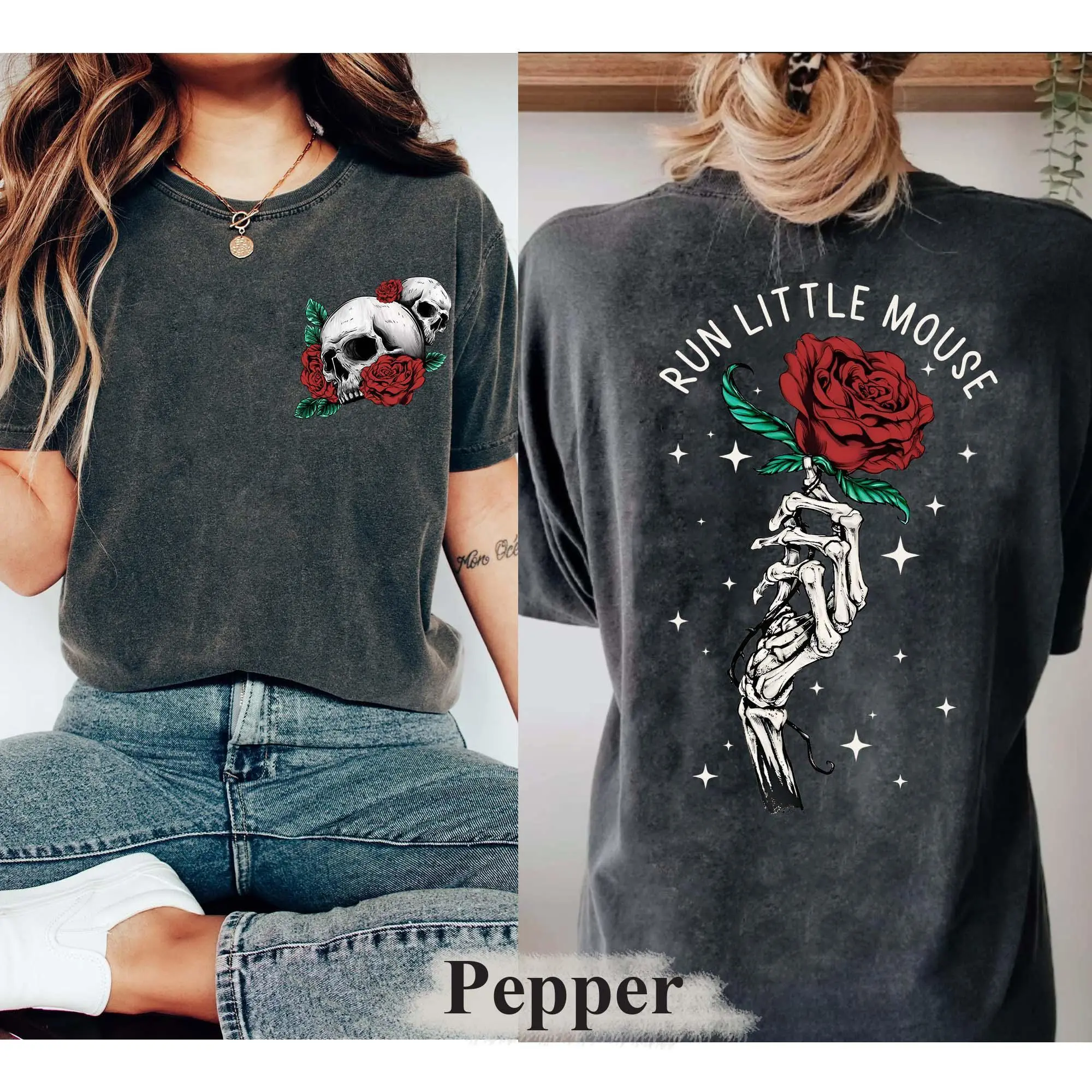 Run Little Mouse Shirt, Rose Skeleton Sweatshirt, Haunting Adeline Tee, Dark Romance Reader Merch, Book Lover Gifts for her
