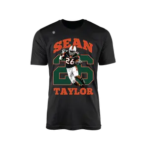 Miami Hurricanes Men's ST26 Gamebreaker Cotton T-Shirt - Round Neck, Short-Sleeve, Casual Streetwear Clothes, Cotton Jersey Top