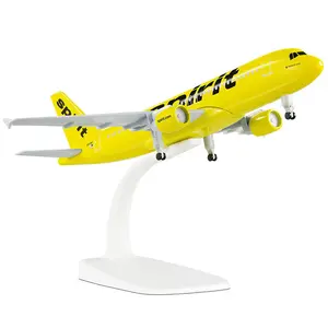 1:300 Scale 20cm American Spirit A320 Model Plane Alloy Diecast Airplane Model Aircraft Kits for Collection
