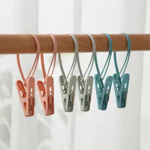 12 Durable Plastic Clothes Clips - Portable Clothes And Bed Sheet Drying Clips, Suitable For Household And Travel Essentials, Drying Racks, Drying Racks