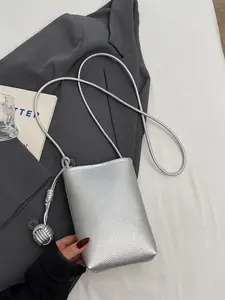 Minimalist Knot Design Mini Casual Crossbody Bag, Korean Style Lotus Pattern Phone Pouch, Versatile Multi-Color Shoulder Bag, Compact Everyday Bag, Daily Use Purse, Minimalist Lightweight Purse