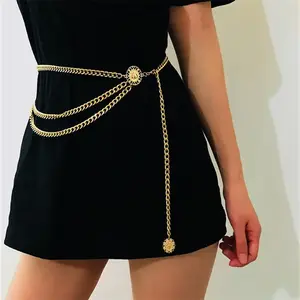 Vintage Multi-layer Chain Character Sexy Multi-function Waist Interior Chain Luxury Style Jewelry