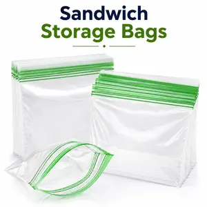 300 PCS Sandwich Storage Bags  – Resealable Double Zipper Food Storage Bags for Snacks, Meal Prep, Lunch Packing & Kitchen Organization Organiser